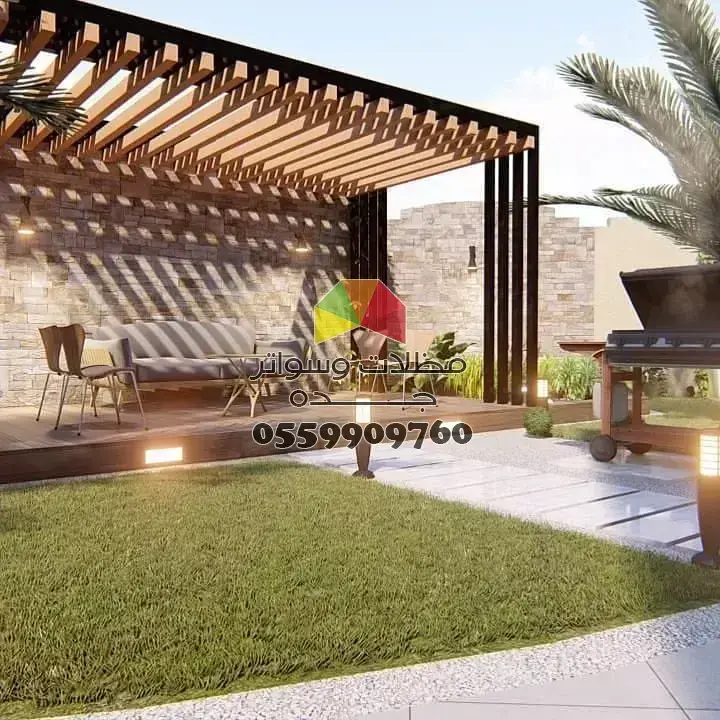 تركيب مظلات حدائق  جلسات حدائق في جدة مظلات وسواتر جده 0559909760
