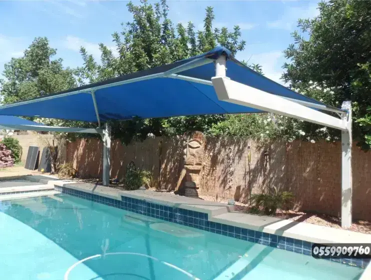 تنفيذ وتركيب مظلات مسابح في جدة مظلات وسواتر جدة 0559909760